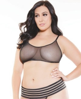 plus size mesh bralette